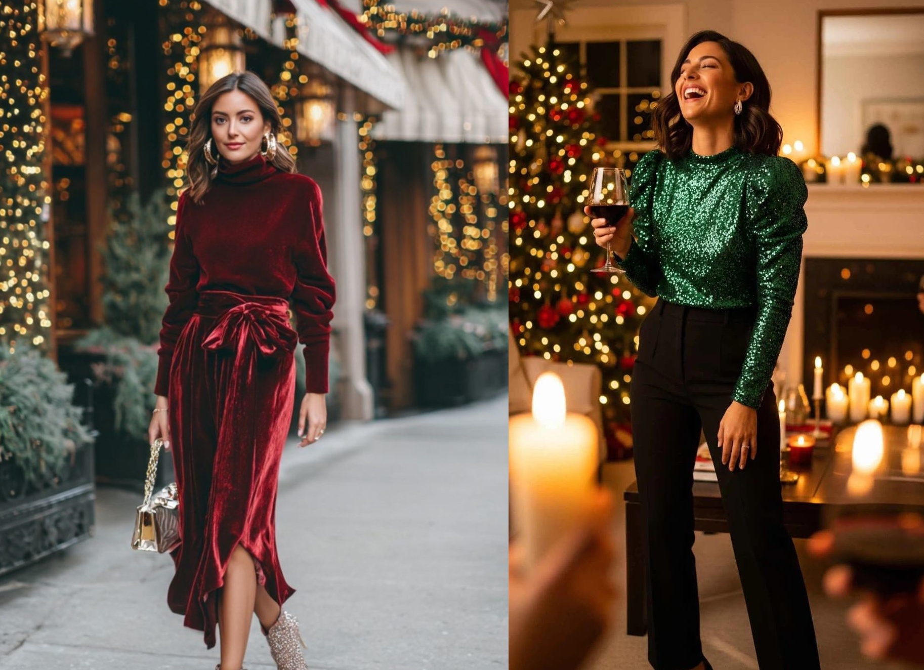 Новогодний корпоратив. 5 модных образов